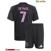 Otroške Nogometnih dresov Inter Miami Rodrigo De Paul #7 Gostujoči 2025-26 Kratki rokavi (+ hlače)